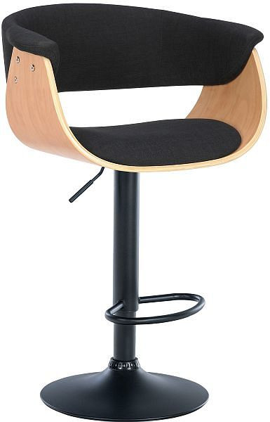 CLP Barhocker Vestal Stoff, natura/schwarz, 322261