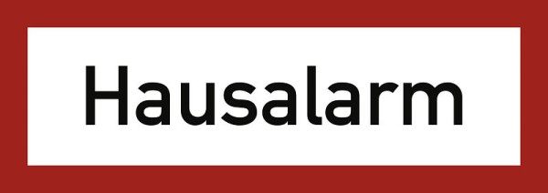 Moedel Hausalarm, Kunststoff, 297x105 mm, 57685, 4060081014705