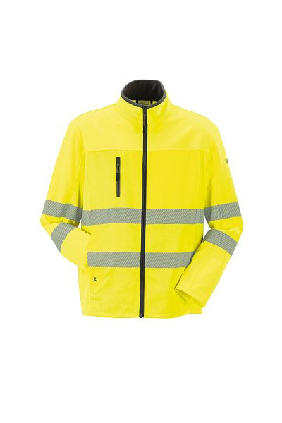 Planam Norit Warnschutz Herren Pure Softshelljacke gelb 24, 5911024