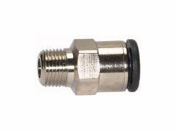 Riegler Gerade Steckverschraubung, Außengewinde konisch mit Außensechskant, 108590