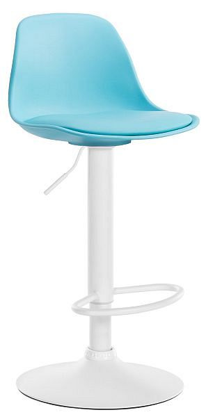 CLP Barhocker Kiel Kunstleder weiß, blau, 324880, 4255716333423