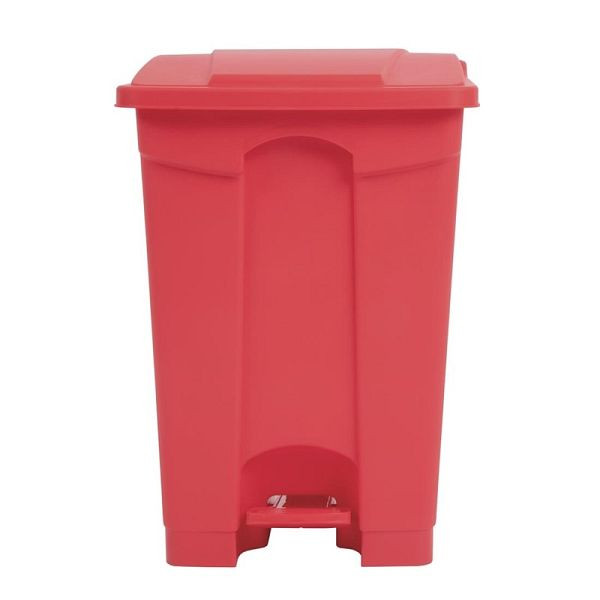 Jantex Küchenpedaleimer rot 45L, Polypropylen, freihändige Bedienung, DC708