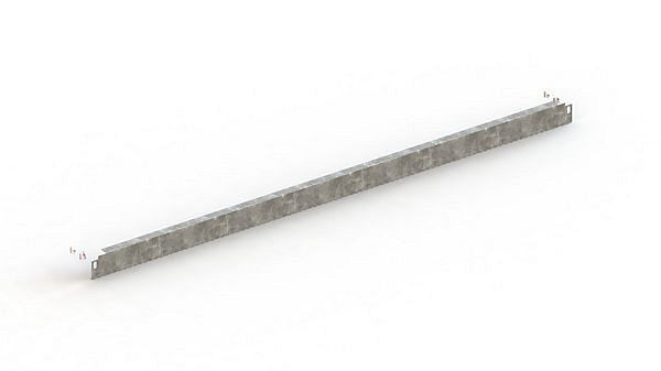 Meta Steck Sockelleiste 1300x56, verzinkt, für CLIP, inkl. Befestigungsmaterial, 20058662