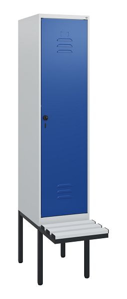 C+P Umkleidespind Classic PLUS, 1950x400x815mm, 7035/5010, Drehriegel, 0800405-12 S10033