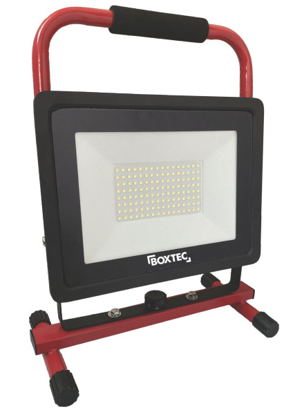 BOXTEC LED Arbeitsleuchte, Baustrahler, PRO-LINE FIXSTAND 100W, 8000lm, 6500K, IP65, 3m robustes Gummikabel, 48002