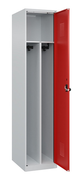 C+P Spind Evolo PLUS, 1 Abteil, 1850x400x500mm, 7035/3020, Verschluss Drehriegel, 049000-12F S10005