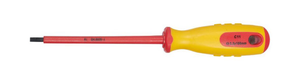 SW-Stahl Schraubendreher, VDE, Schlitz, 3,5 x 100 mm, 33100L-3.5
