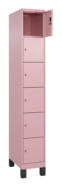 C+P Schließfachschrank Evolo PLUS, mit Füßen, 6 Fächer, 1950x300x500mm, 3015/30, 049010-106 S10024
