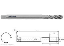 BAER HSSE Maschinengewindebohrer 35° RSP - 100 mm - M 4 x 0,7, 110614002