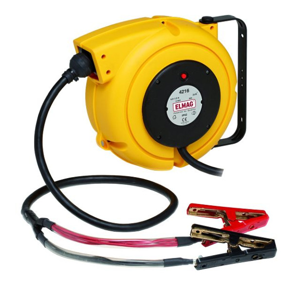 ELMAG Automatischer Kabelaufroller für Batterieladung ZECA, 4216, 4, 5+1,5 Meter, 2x9mm², IP42, 44270