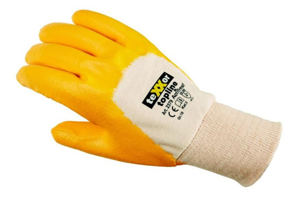 teXXor Nitril-Handschuhe "STRICKBUND", Größe: 7, VE: 12 Paar, 2379-7