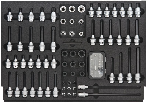 SW-Stahl Werkstattwagensortiment, Schraubendreheinsätze 1/4" und 1/2", 102-teilig, für Werkstattwagen Maxi, Z3000-4