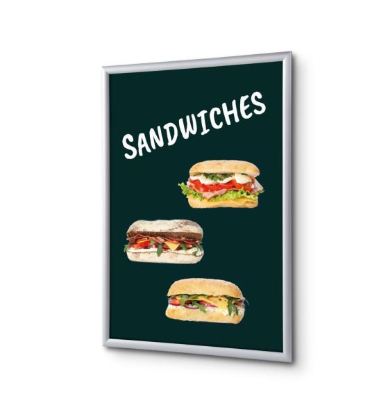 Showdown Displays Klapprahmen A1 Komplettset Sandwiches Englisch, KRA1G25LPPI413