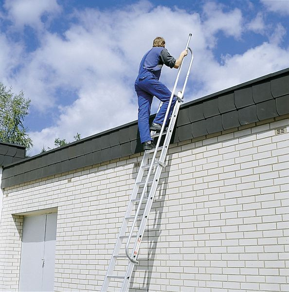 Euroline Handlauf mit Ausstiegshilfe für Leiter von 12-15 Stufen, 4991004
