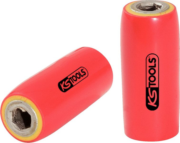 KS Tools 3/8" Bithalter mit Schutzisolierung für 8 mm Bits, 117.2314