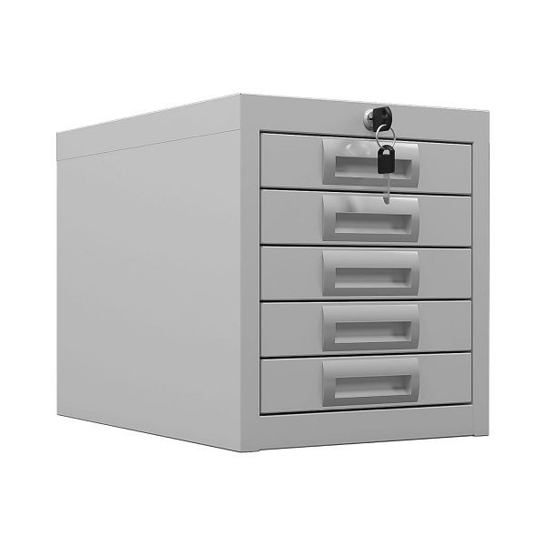 phoenix Schubladenschrank MD-Serie, Schlüssel-Schloss, 5 Schubladen, MD0304G