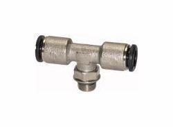 Riegler T-Steckverschraubung, drehbar, Außengewinde zylindrisch mit O-Ring (NBR), 108663