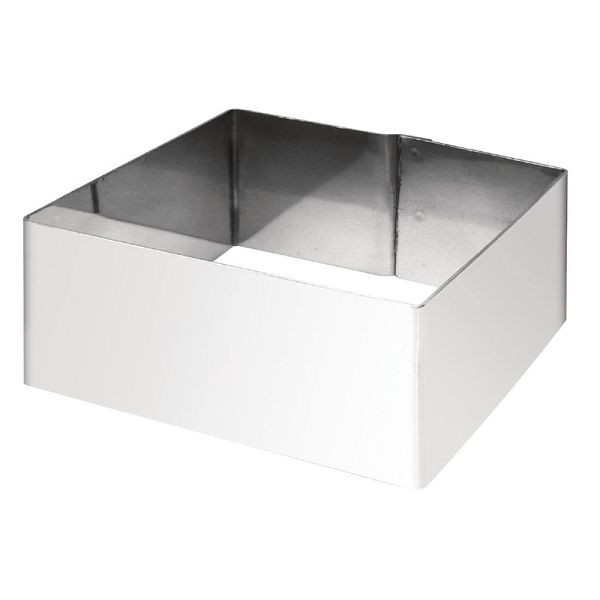 Vogue quadratischer Moussering 8cm, für ansprechend angerichtete Speisen, CF166