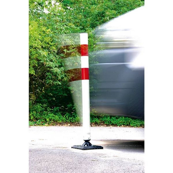 Stein HGS Absperrpfosten -KICKBACK©-, allseitig an- und überfahrbar, feststehend /zum Einbetonieren, inkl. Bodenhülse, 4260hb