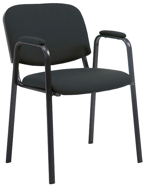 CLP Besucherstuhl Ken PRO Stoff, schwarz, 151795001