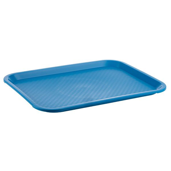 APS Fast Food-Tablett, 35 x 27 x 2 cm, Polypropylen, blau, 00539