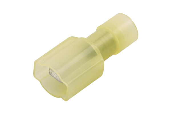 HELLA Leitungsverbinder, mit Staubschutz, gelb, von: 4.0mm², bis: 6.0mm², Flachstecker, 6,3 x 0,8, 8KW 744 705-003