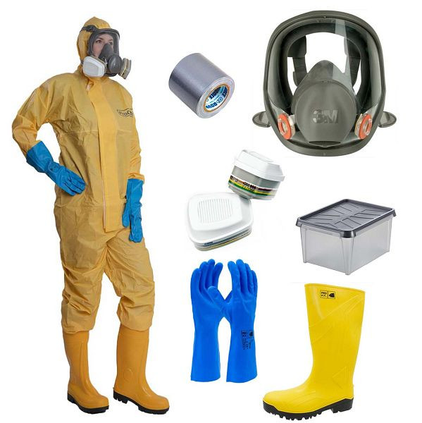 MBS Zivilschutz PSA ABC-Schutzanzug Komplett Set - Profi - HighRisk Deluxe, 104705