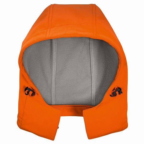 4PROTECT Warnschutz Softshellkapuze, Farbe: leuchtorange, Größe: 3XL-6X, 3473-3XL-6X