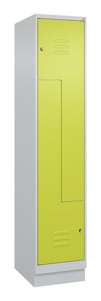 C+P Z-Spind Classic PLUS, C Z-Spind, Classic PLUS, Sockel, 2 Abteile, 1950x400x500mm, 7035/0024, Zylinderschlösser, 080023-122 S10025