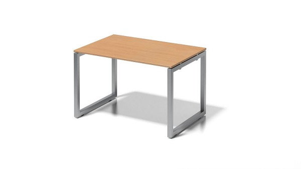 Bisley Cito Schreibtisch, 730 mm höhenfixes O-Gestell, H 19 x B 1200 x T 800 mm, buche/silber, DOF1208BC355