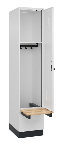 C+P Spind Evolo PLUS, 1 Abteile, 1950x400x815mm, 9016/9016, Drehriegel, 049040-12 S10020