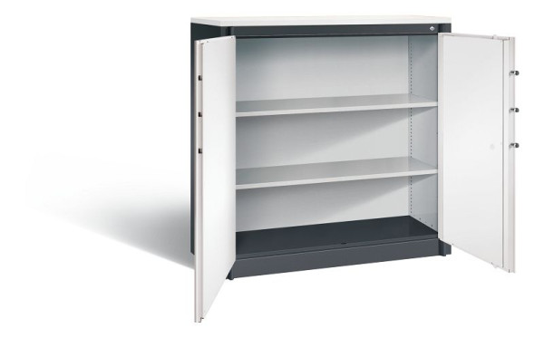 C+P Feuerschutzschrank Certos, H1226xB1200xT500mm, Farbe: Schwarzgrau / Verkehrsweiß, Klinkengriff, 3 OH, 1181-00 S10555