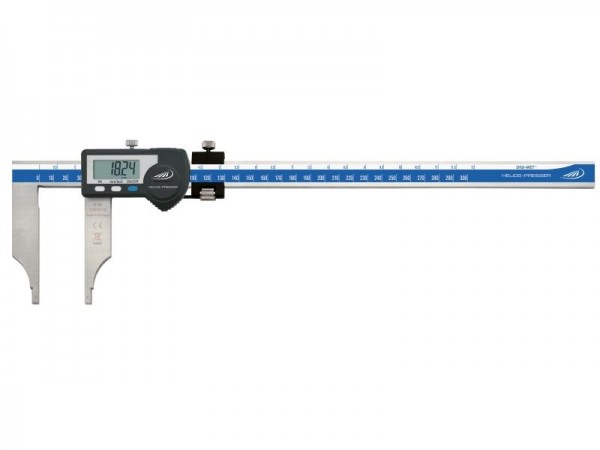 HELIOS PREISSER Digitaler Werkstattmessschieber, ohne Spitzen, mit Feineinstellung, Messbereich 0 - 1000 mm, 1335534