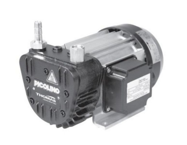 Gardner Denver Thomas Drehschieberpumpe PICOLINO VTE 6 m³/h, Vakuumaggregat, 100 l/min, -850 mbar, 230V, ölfrei, 25160112