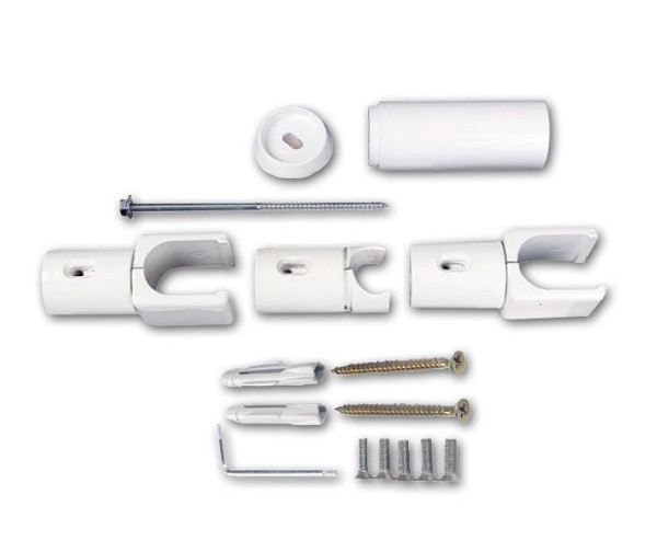 Sanotechnik Raumteilerbefestigungsset Chrom zu Badezimmer-Heizkörper, BZ150