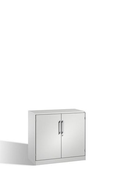 C+P Sideboard mit Flügeltüren Asisto, H915xB1000xT435mm, Farbe: Lichtgrau, Bügelgriff, 2 OH, 141052-000 S10015