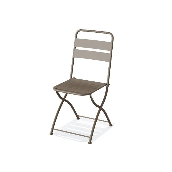Feros Breeze Bistro Klappstuhl Metall, Cappuccino, 50821
