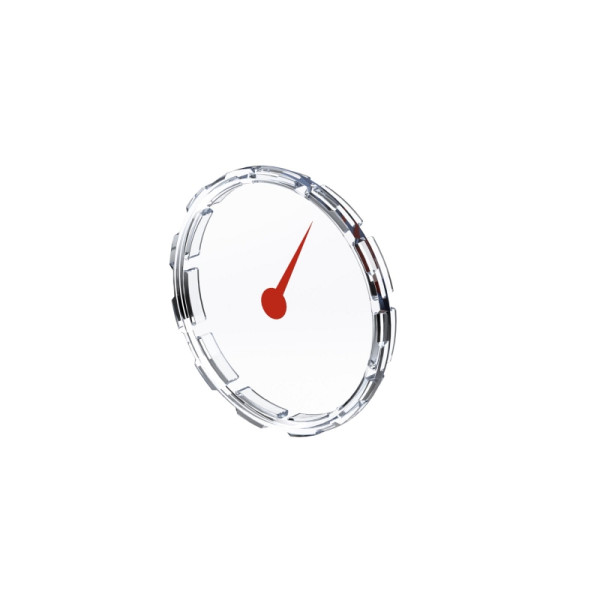 Wika Sichtscheibe Kunststoff, MZ rot auf Sichtscheibe aufgedruckt, NG 40, 117438