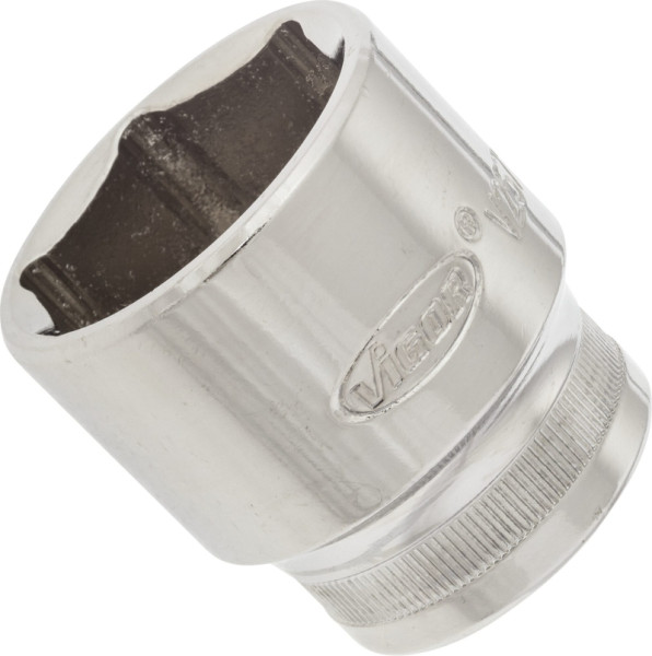 VIGOR Steckschlüsseleinsatz, Vierkant hohl 12,5 mm (1/2 Zoll), Außen-Sechskant Profil, 30 mm, V2572N