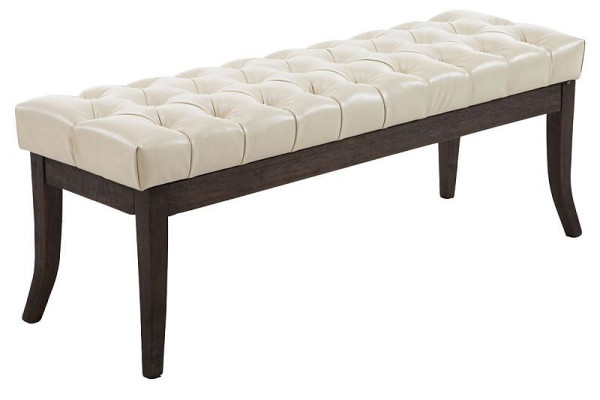 CLP Sitzbank Ramses Kunstleder antik-dunkel 120, creme, 152005304