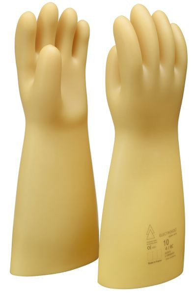 KS Tools Elektriker-Schutzhandschuh mit Schutzisolierung, Größe 10, Klasse 3, weiß, 117.0060