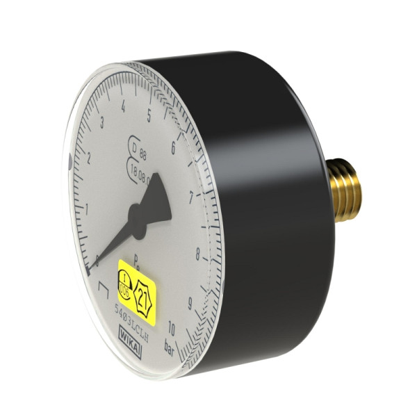 Riegler Manometer ø 80 mm, eichbar, G 1/4, Anschluss hinten, 137699