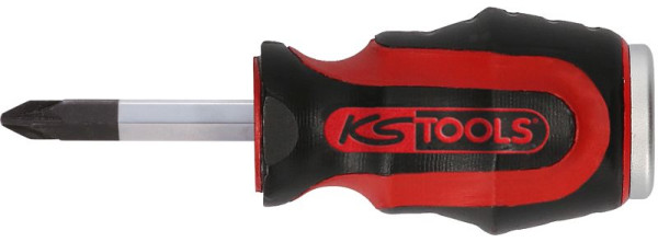 KS Tools ERGOTORQUEmax Schlagkappen-Schraubendreher, PH2, kurze Form, 151.1107