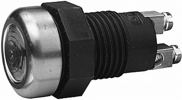 HELLA Kontrollleuchte, Halogen, 12/24V, H, geschraubt, mit Schraubanschluss, grün + silber, 2AA 008 595-021