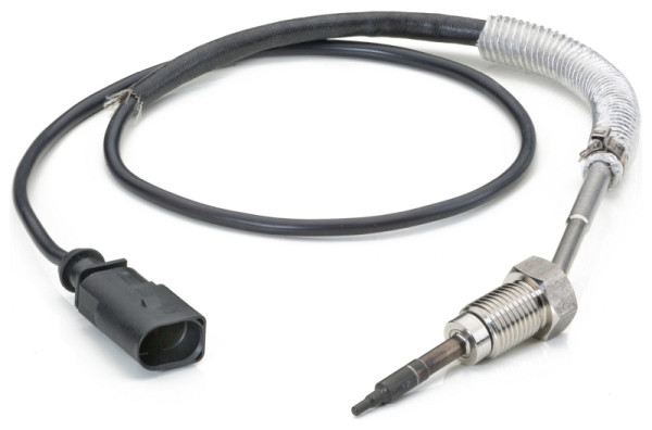 HELLA Sensor, Abgastemperatur, 2-polig, geschraubt, Kabel: 660mm, 6PT 014 494-261
