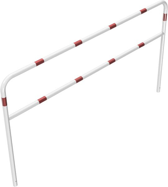 Schake Rohrbügel aus Stahlrohr Ø 48 x 2,5 mm mit Querholm zum Einbetonieren, Gesamtbreite 2500 mm, Gesamthöhe 1400 mm, beschichtet, 448_35B
