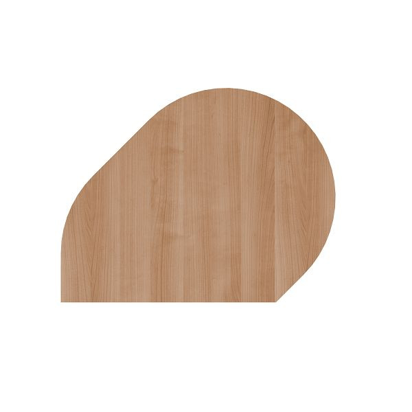 Hammerbacher Ansatztisch RA81, 80 x 103 cm, Platte: Nussbaum, 25 mm dick, Anbautisch mit Stützfuß in Graphit, Arbeitshöhe 68 - 85 cm, VRA81/N/G