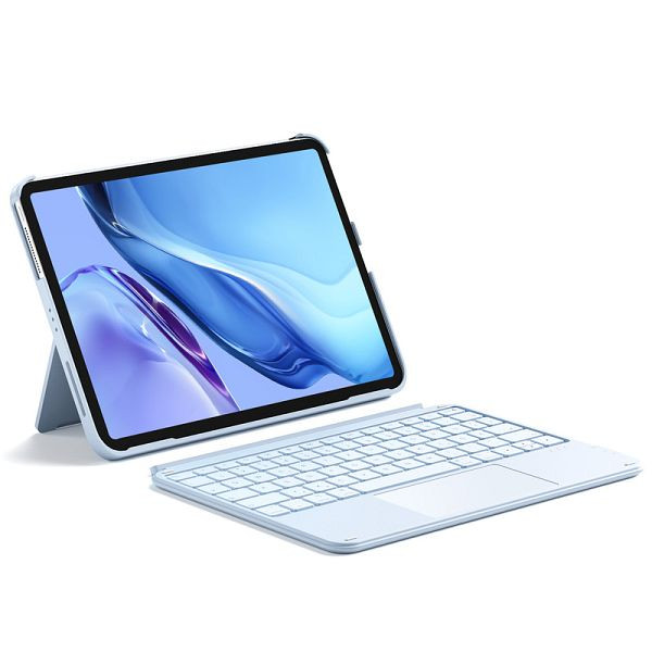 inateck Tastatur für iPad 11" (A16 2025), iPad 10, iPad Air 11" M4/M3/M2, iPad Air 5/4, iPad Pro 11" 4/3/2/1, QWERTZ, Acetouch, blau, KB04122_blue