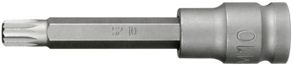SW-Stahl IMPACT-Schraubendreheinsatz, 1/2", Innenvielzahn, M10 x 100 mm, brüniert, 05211L