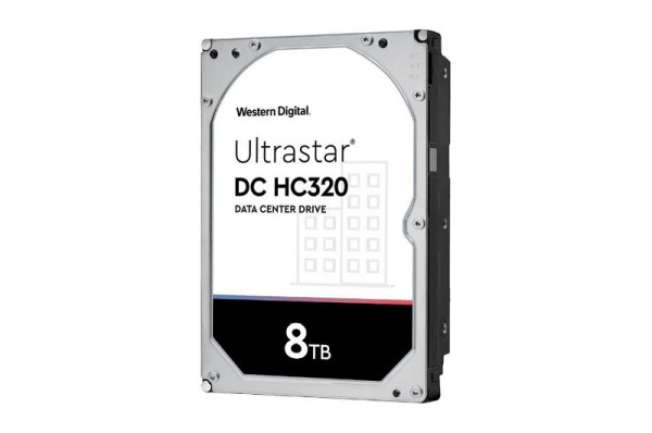 Western Digital Ultrastar DC HC320 SATA 8TB Festplatte, 3,5", SATA 6Gb/s, 8TB, 7200RPM, 256MB, 24/7, R/V Sensor, 0B36404